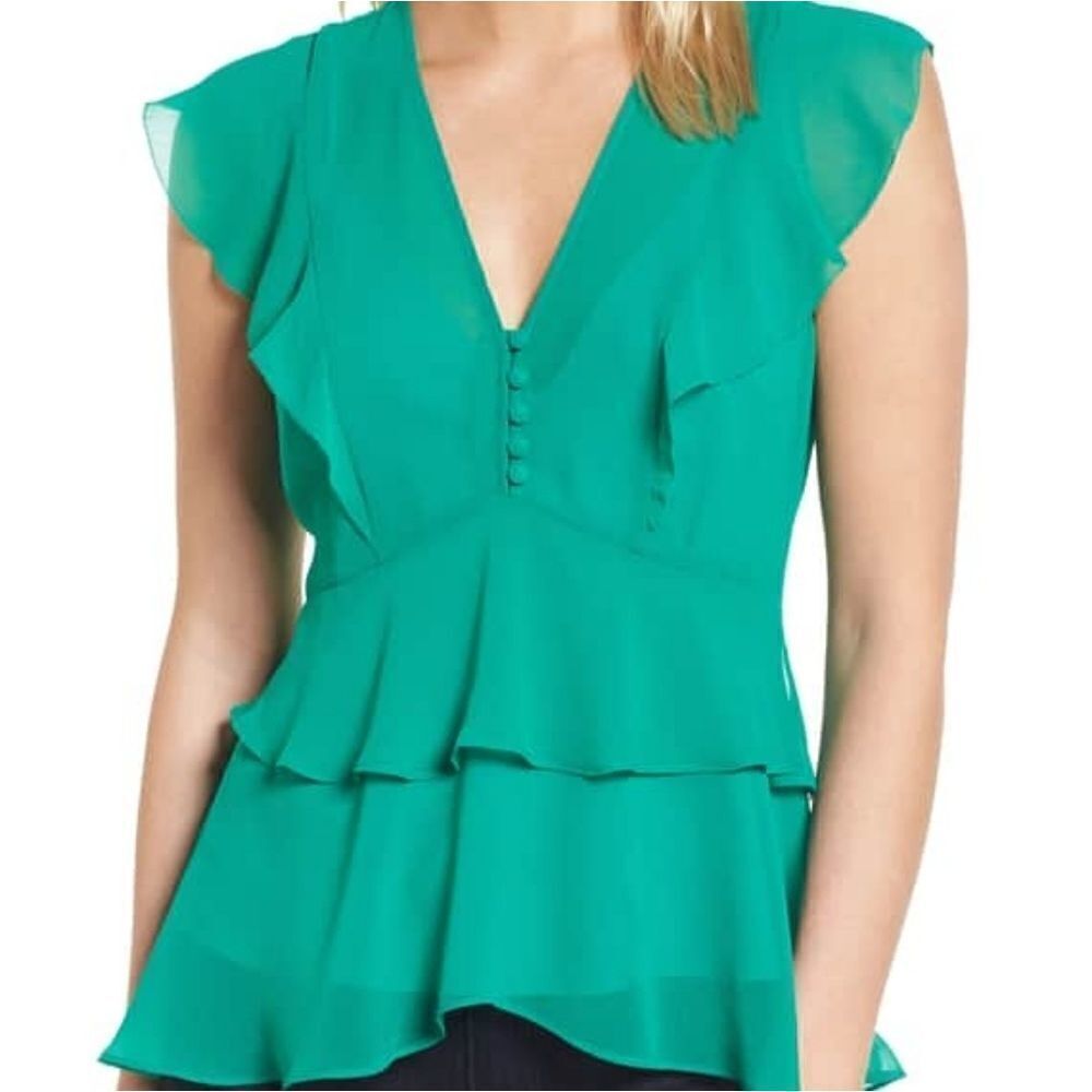 Chelsea28 high/low Chiffon Top and Camisole